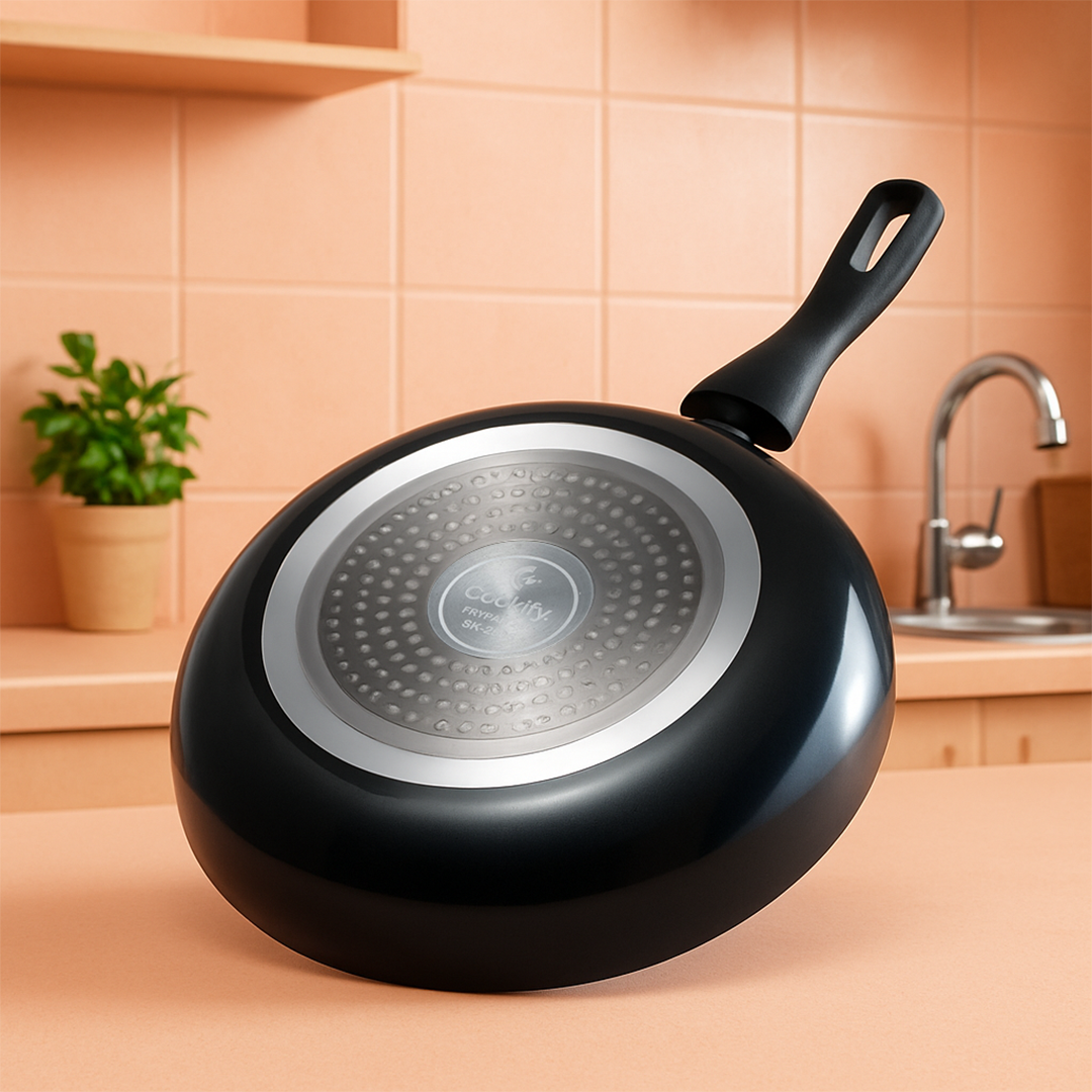Cookify Layra Frypan, 24 cm, Black, Non-Stick Coating, Induction Compatible
