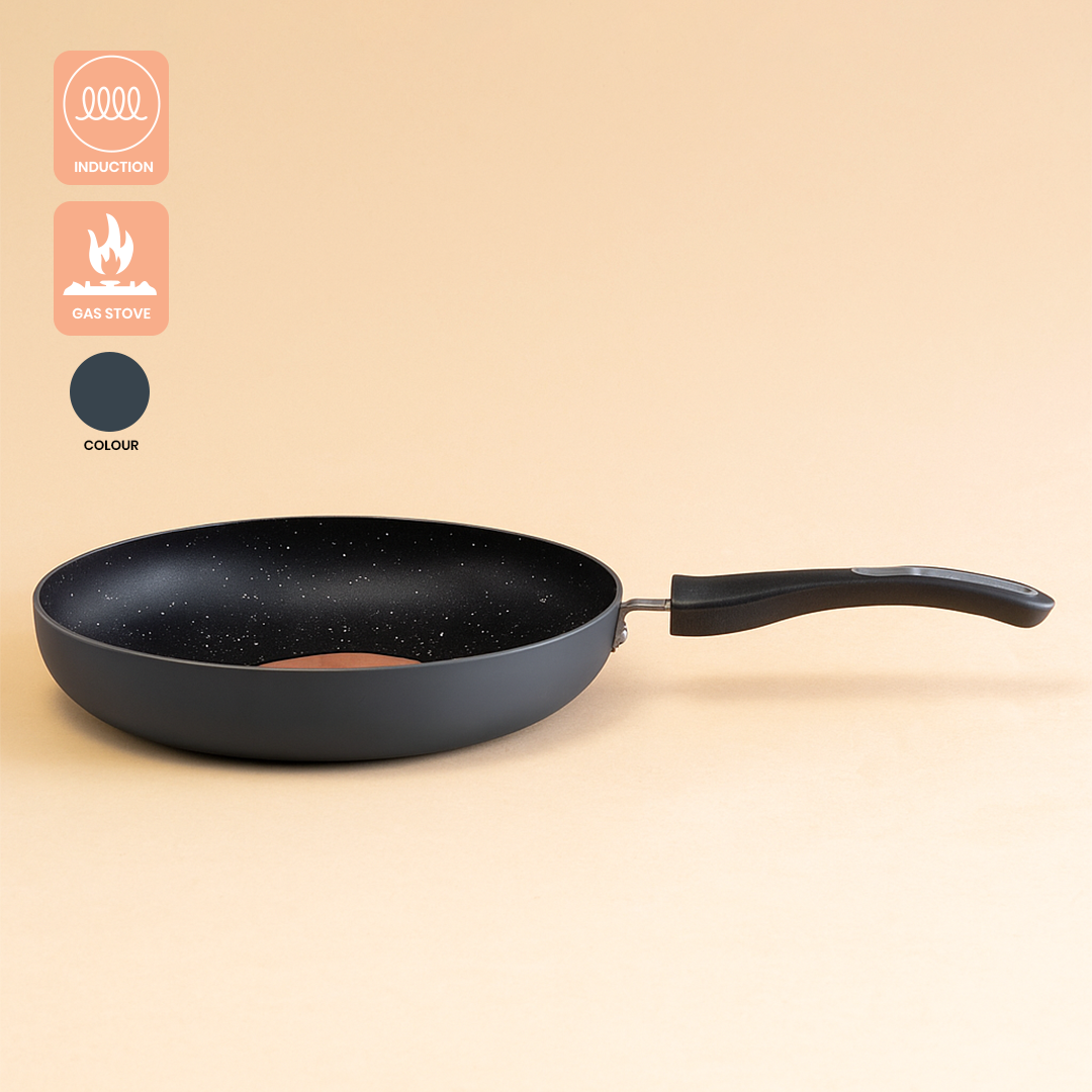 Cookify Layra Frypan, 24 cm, Grey, Non-Stick Coating, Induction Compatible