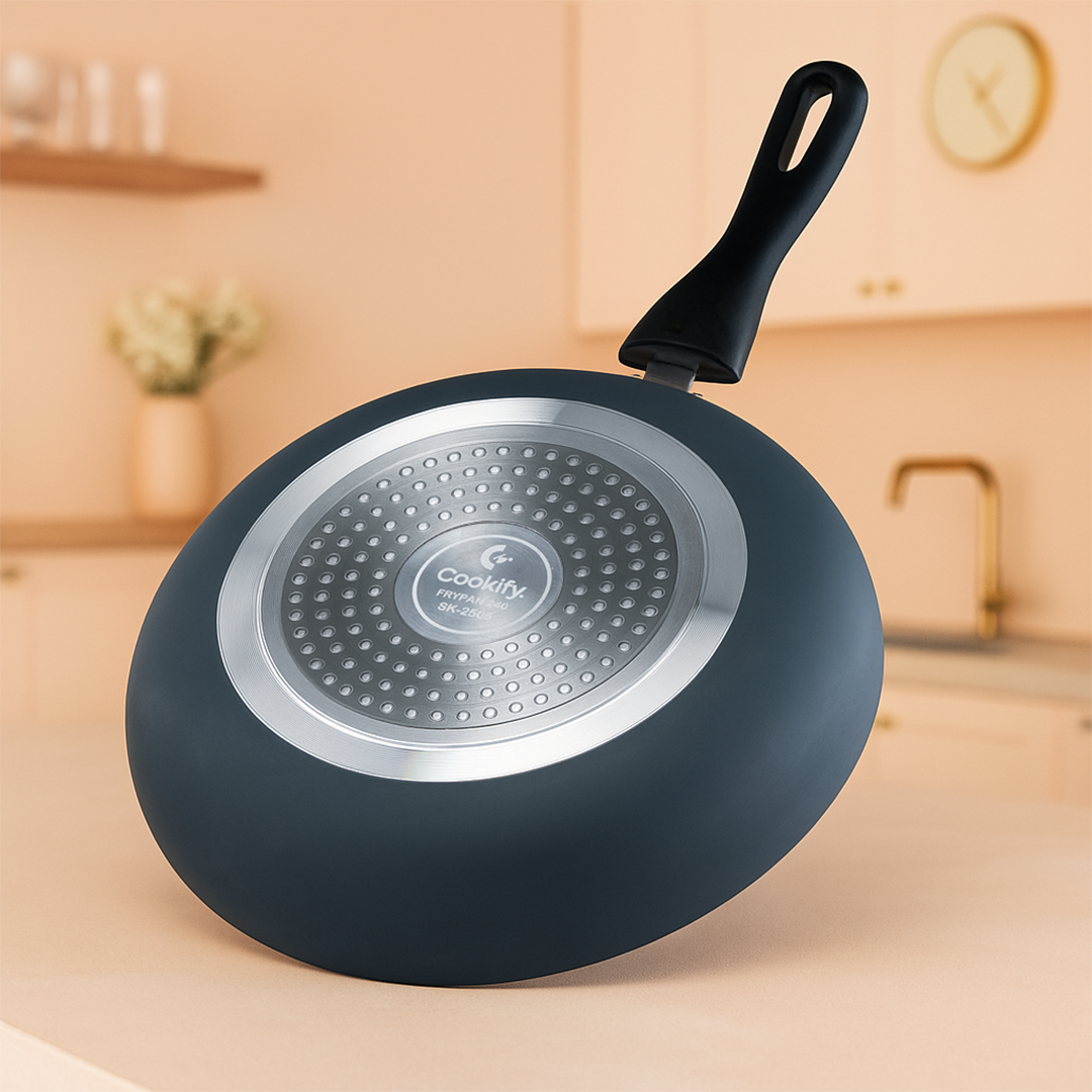 Cookify Layra Frypan, 24 cm, Grey, Non-Stick Coating, Induction Compatible
