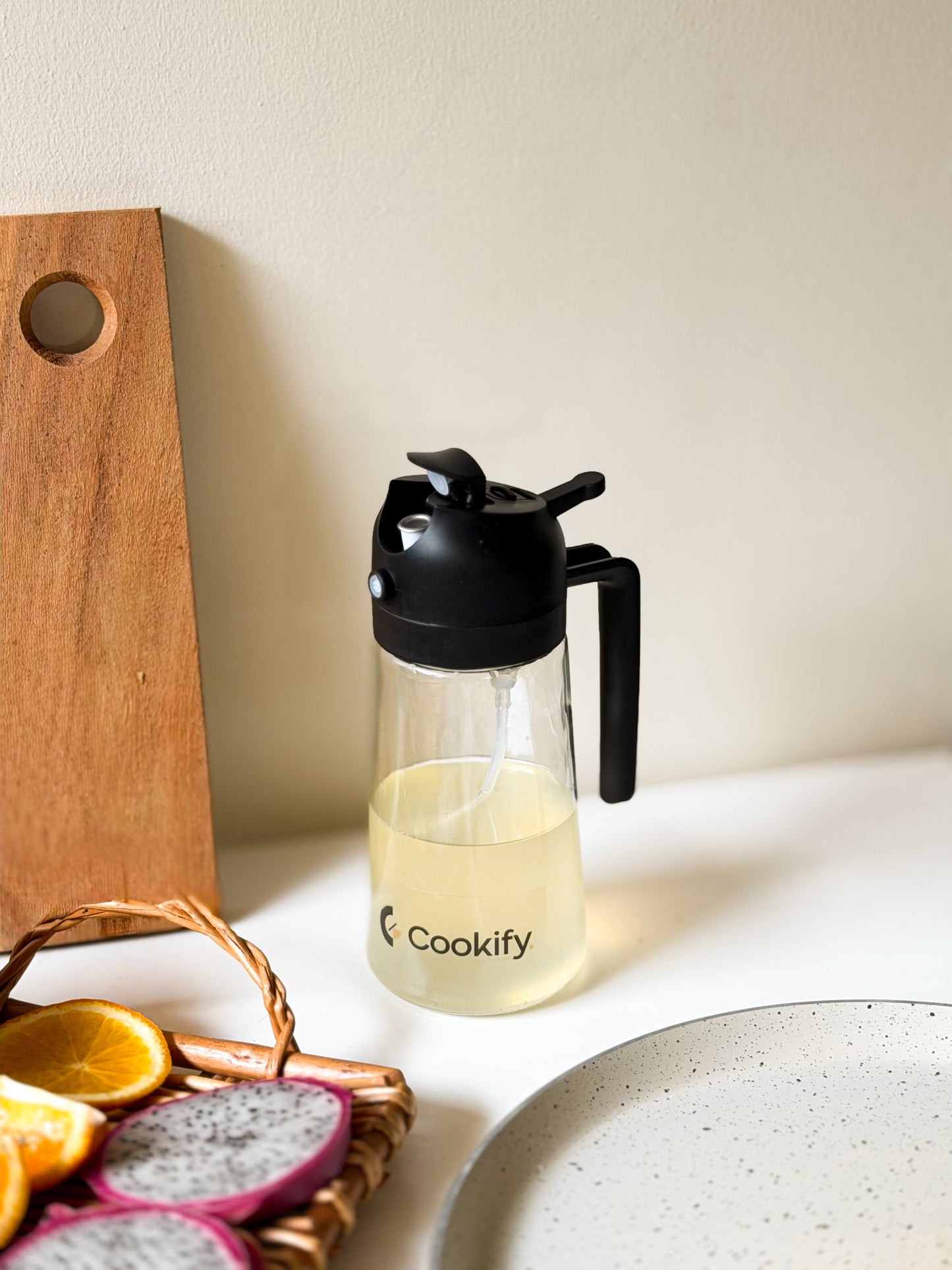 Cookify FlowPro 450ml Glass Oil Dispenser