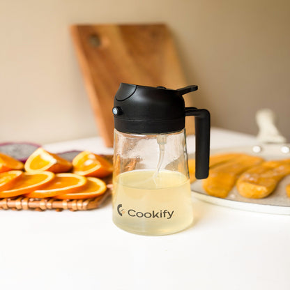 Cookify FlowPro 450ml Glass Oil Dispenser
