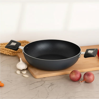 Cookify Elix Kadai, 20 cm, Non-Stick Coating, Super Grey
