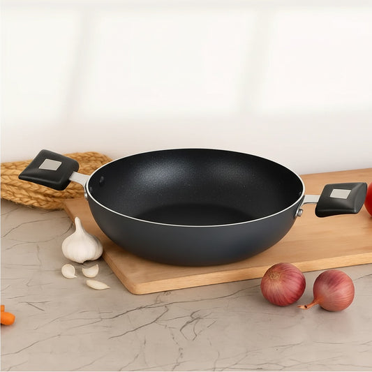 Cookify Elix Kadai, 20 cm, Non-Stick Coating, Super Grey