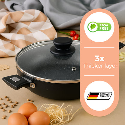 Cookify Eva Kadai, 24 cm, Non-Stick Coating, Black