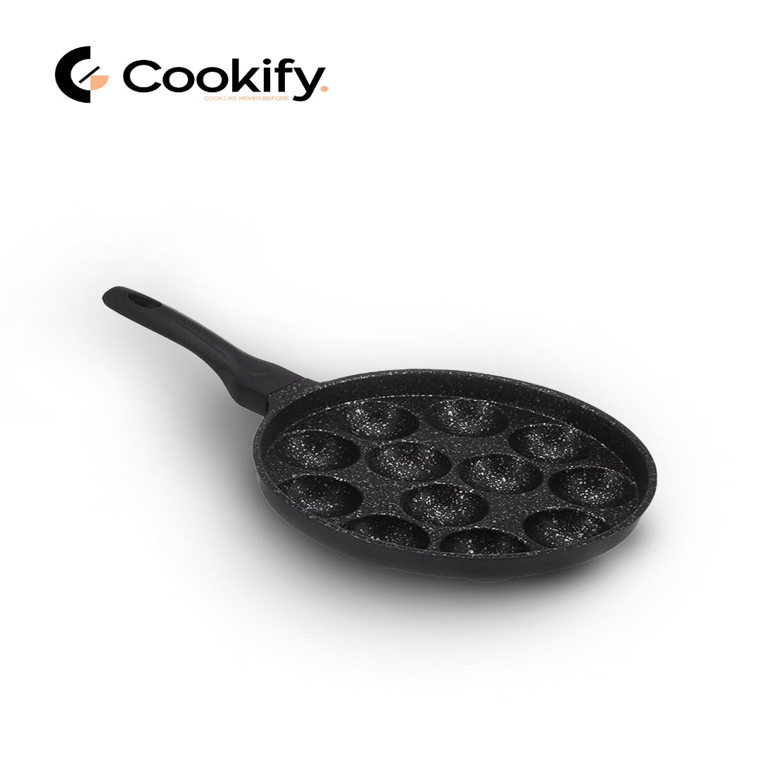 Cookify Paniyirakal Pan (12 Cavity) – Non-Stick Multi Snack Maker