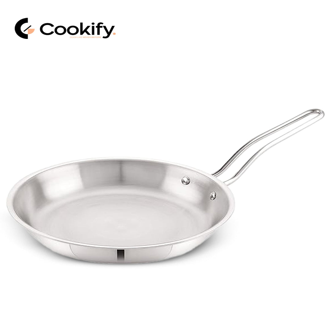 Cookify Triply Stainless Steel Tawa (22cm)