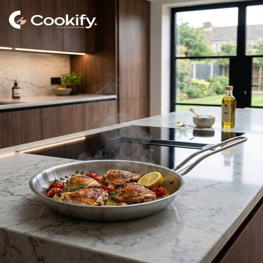 Cookify Triply Stainless Steel Tawa (22cm)