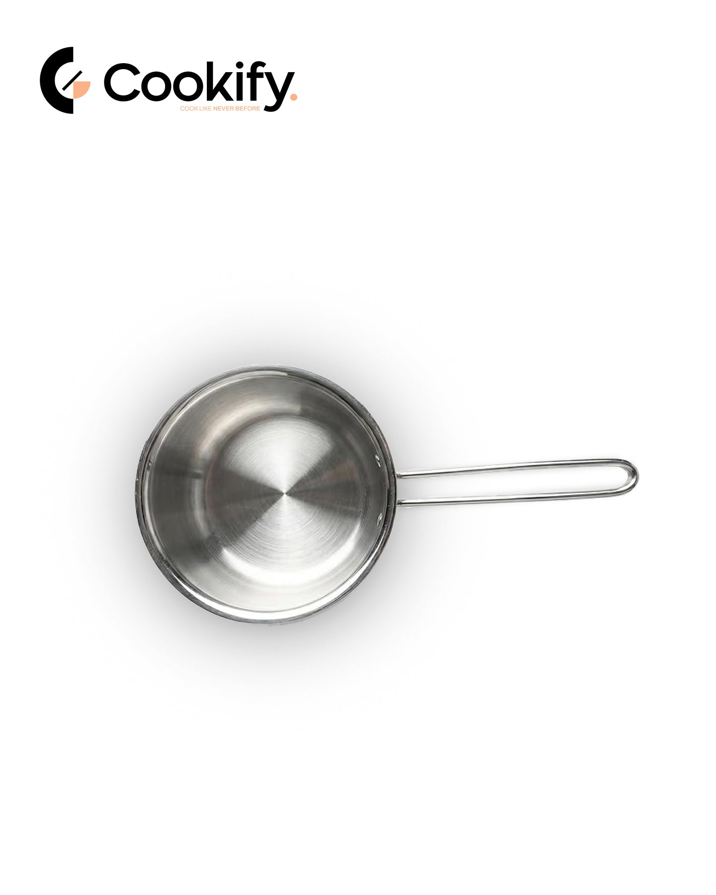 Cookify Lara Stainless Steel Saucepan, 22 cm, Mirror Finish